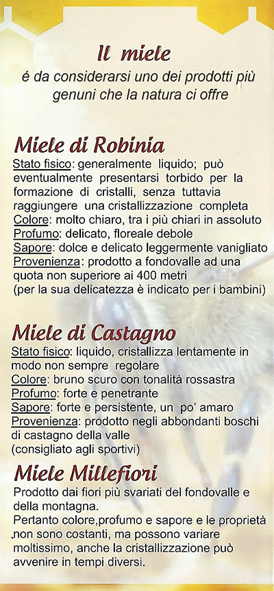 Apicoltura La Fata delle Api – Piazza Brembana